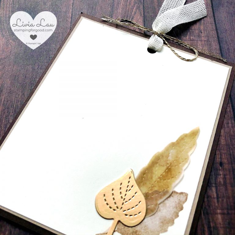 Gilded Autumn Pocket Fold Notecard Only