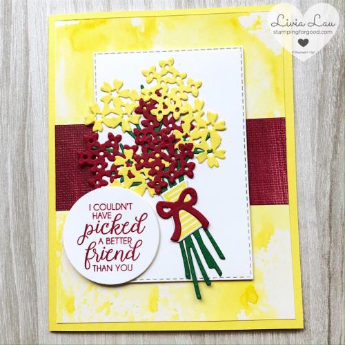Beautiful Bouquet Yellow Card 1